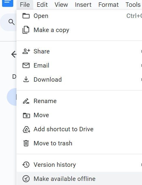 google-docs-work-offline