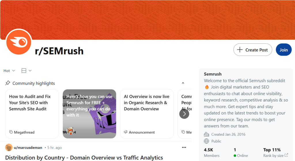 reddit-semrush-subreddit